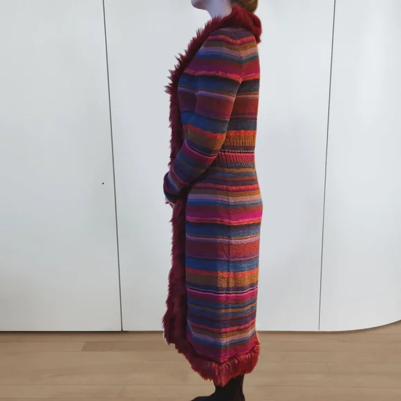 Peruvian Connection Striped Open Duster - Picture 2 of 11